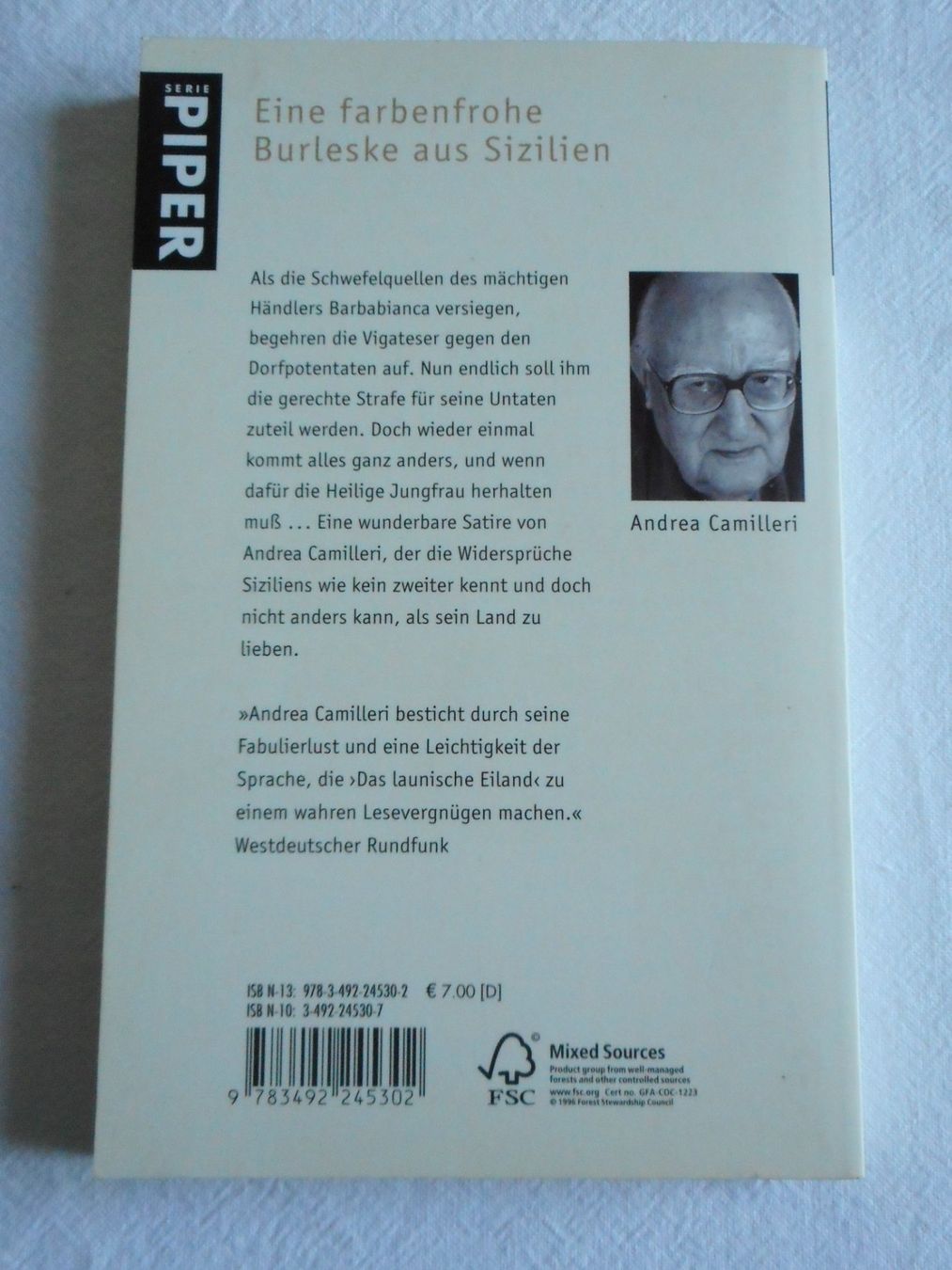 Libri: Andrea Camilleri - Das launische Eiland – Usato da Niederlenz venduto da Berghem 1