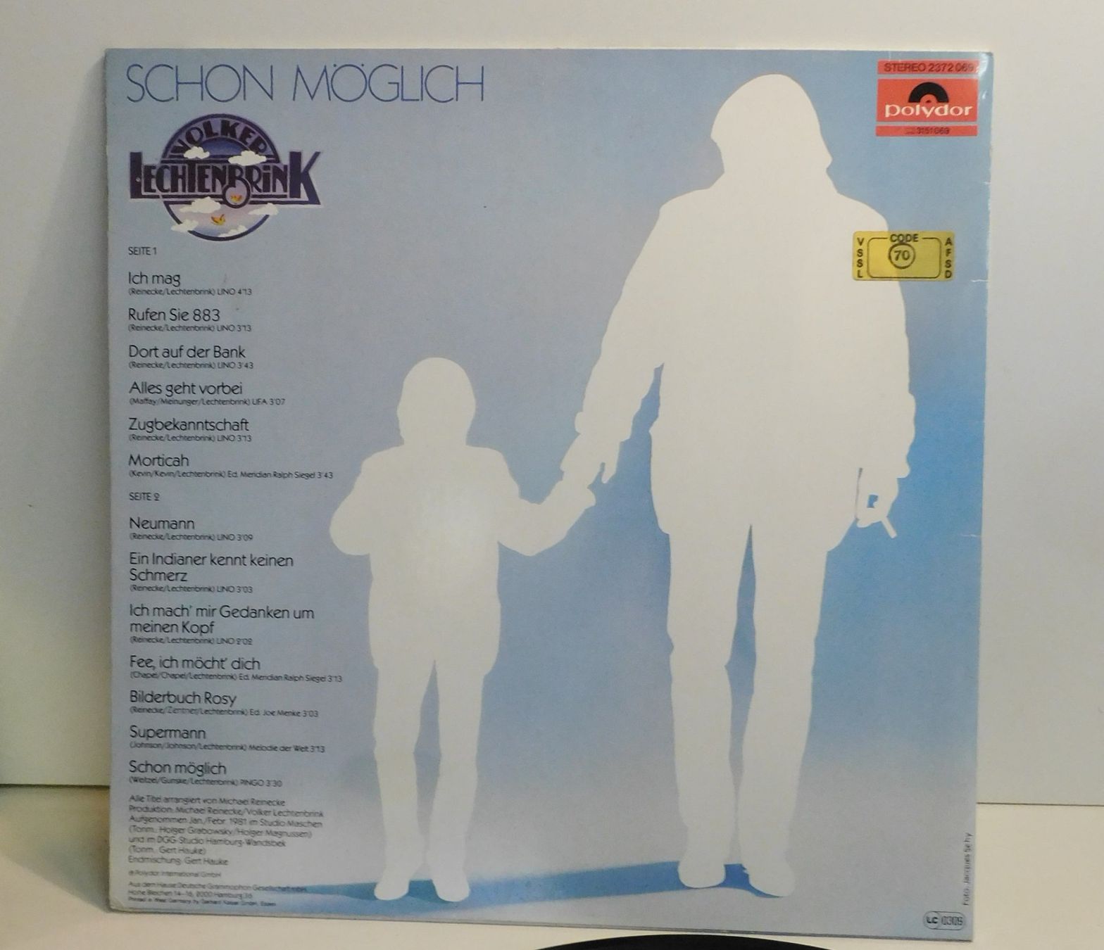 Dischi in vinile: LP - 1981 - Volker Lechtenbrink - Schon möglich – Usato da Sursee venduto da 76 4