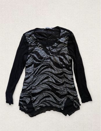 Langarmshirt Norwiss schwarz grau 