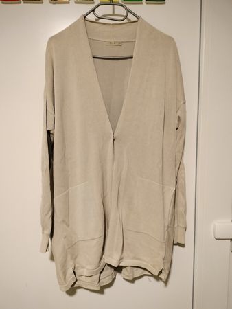 NILE Jäckli oversize gr S 100% Baumwolle beige