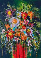 Peinture D'art Tableaux Painting on Canvas 55x75 cm 