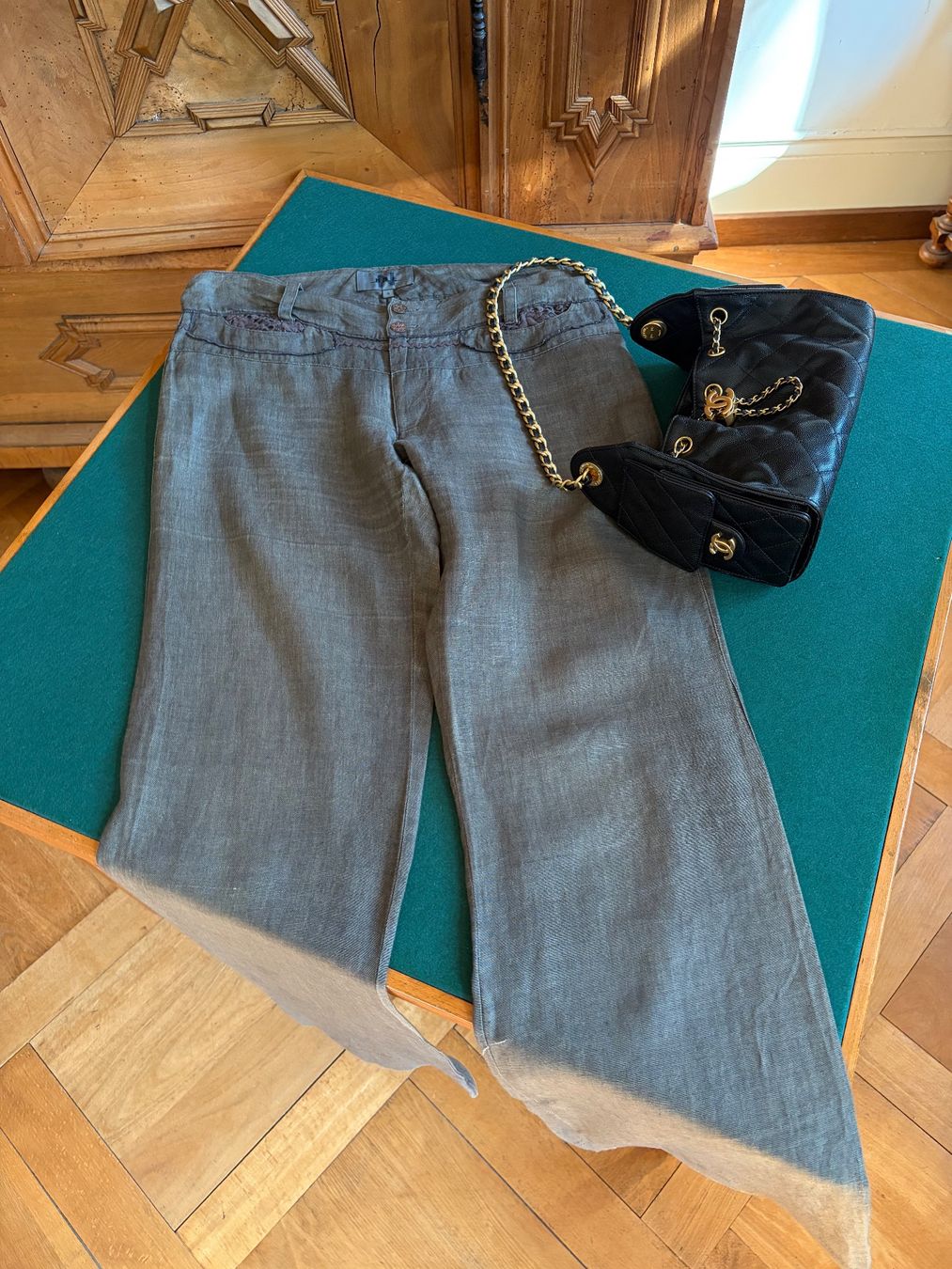 Nile Pantaloni: NILE Hose Gr. S  100 % Leinen – Usato da Interlaken venduto da Bona55 5