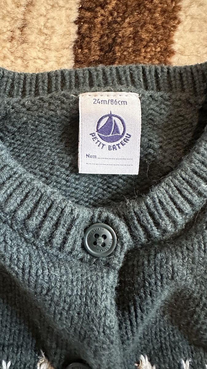 Petit Bateau Jacken & Mäntel: Petit Bateau | Strickjacke | Grösse 86 – Gebraucht aus ZÜRICH von Schnauk 1