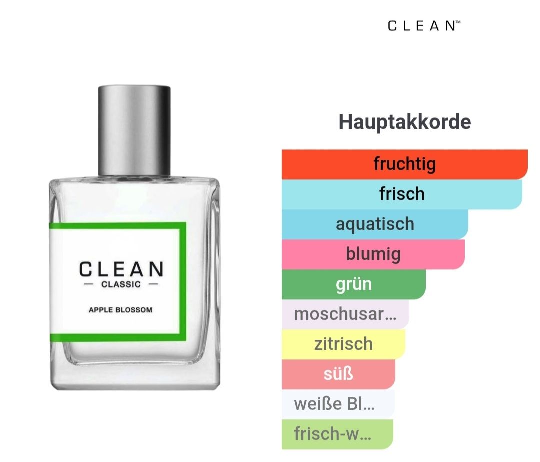 Clean Parfum & Eau de Toilette: CLEAN Classic Apple Blossom – Neu (gemäss Beschreibung) aus Winterthur von Je. 2