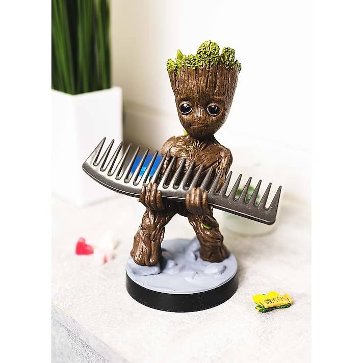 Statuette: Groot Phone and Controller Holder – Nuovo e nell'imballaggio originale da Ziefen venduto da Ringwraith