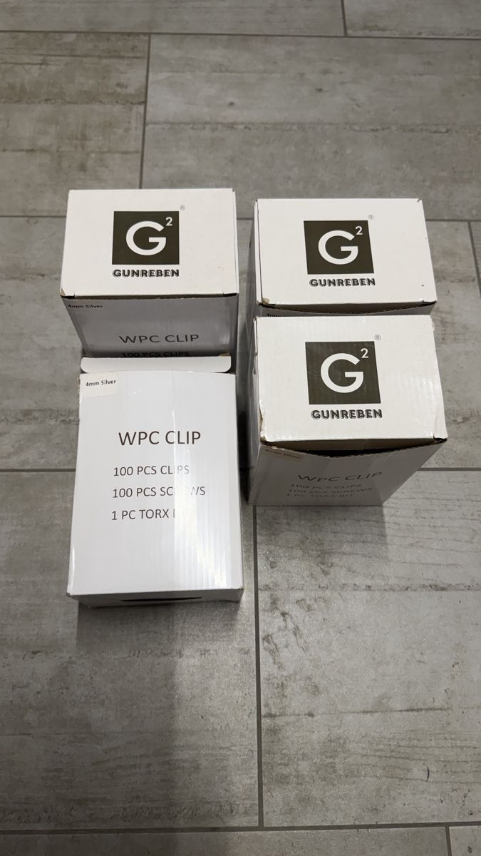 Ferramenta: Gunreben WPC Clips, 4 Packungen, Neu – Nuovo (secondo la descrizione) da Vilters venduto da smunksgaard