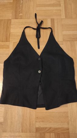 Hübsches schwarzes Trägertop/Westchen Gr. M von Bershka