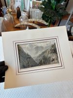 💚 DIE BERNESISCHEN ALPEN ANTIKER STAHLSTICH 🇨🇭 1836