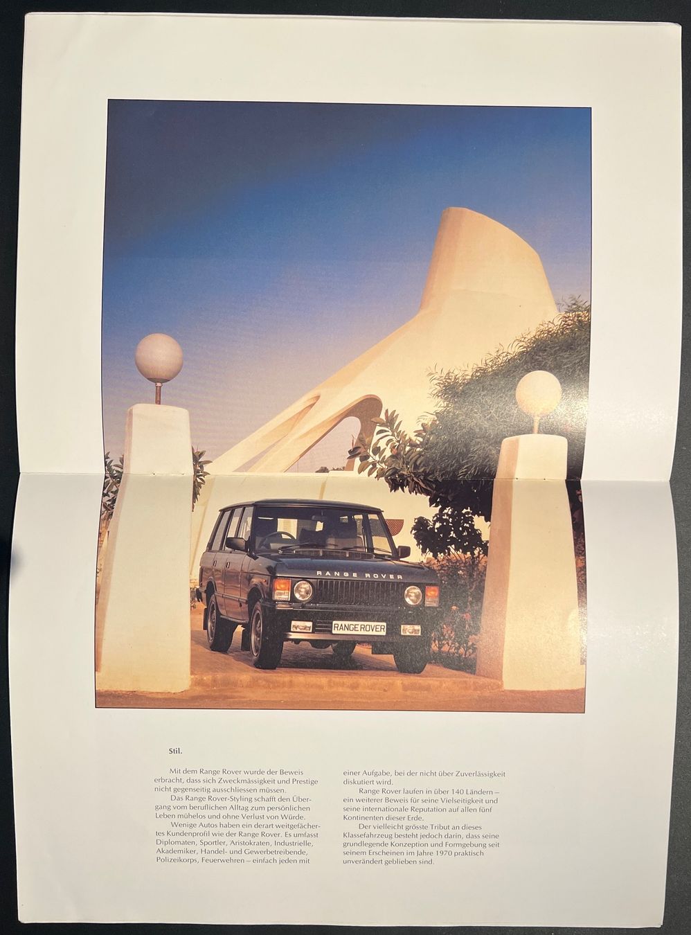 Land Rover Documenti: Land Rover Range Rover Oldtimer Prospekt gebraucht – Usato da Thun venduto da Cravatte 2