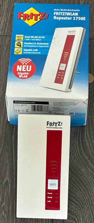 Fritz!Box 7490 inkl. Fritz!WLAN Repeater 1750E (Gebraucht) in ...