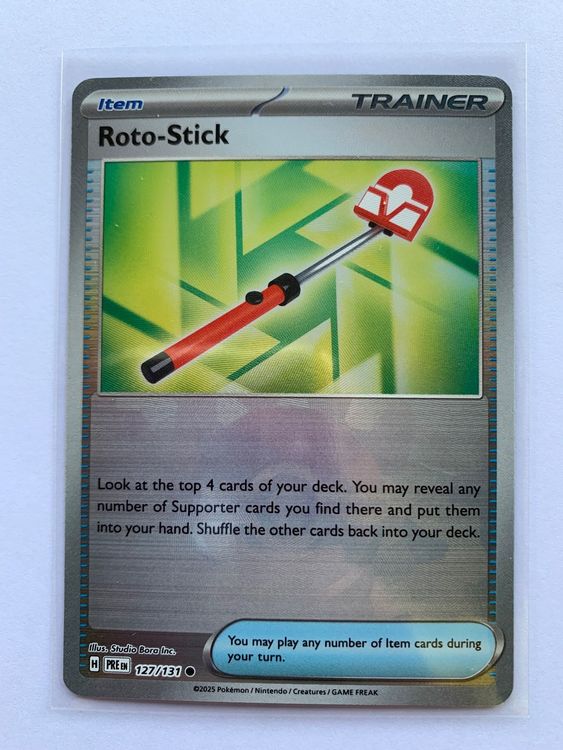 Pokemon Roto-Stick Pokeball 127/131 EN, Prismatic Evolutions (Usato) a ...