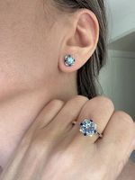 Eleganter 925er Silberring mit Sky Blue Topas