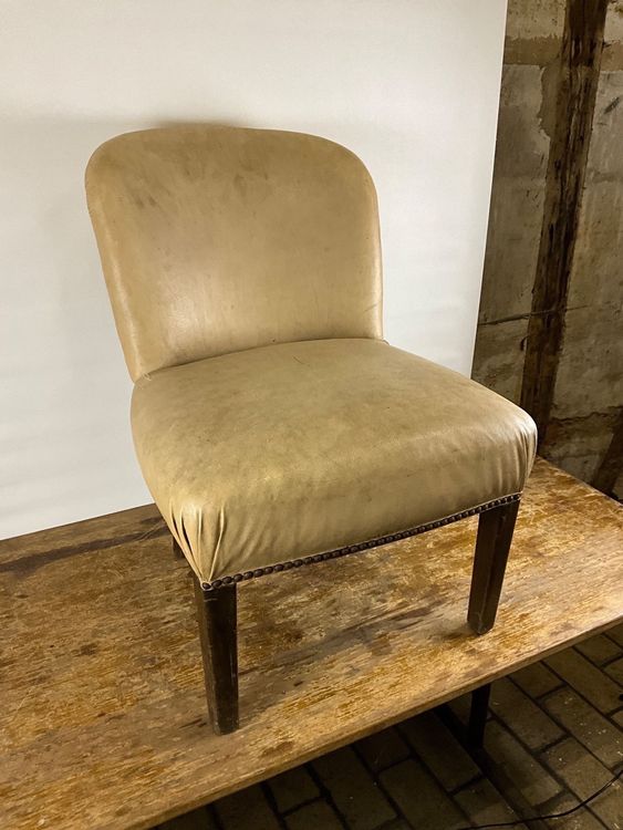 Alter Sessel beige Sitzhöhe 43cm, Lehne 80cm Kaufen auf Ricardo