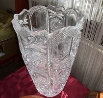 Kristallvase Verziert Vintage Guter Zustand
