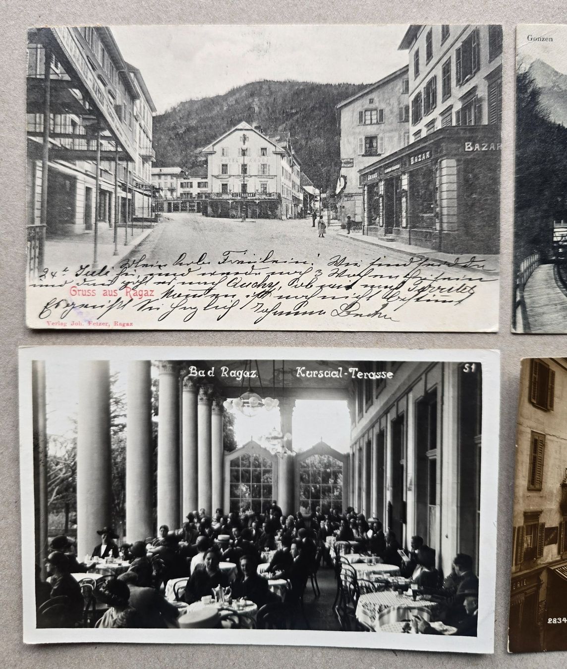 Cartoline postali: Bad Ragaz AK 4 Stk. (1) – Usato da Rheinau venduto da MakalekaAloha 2