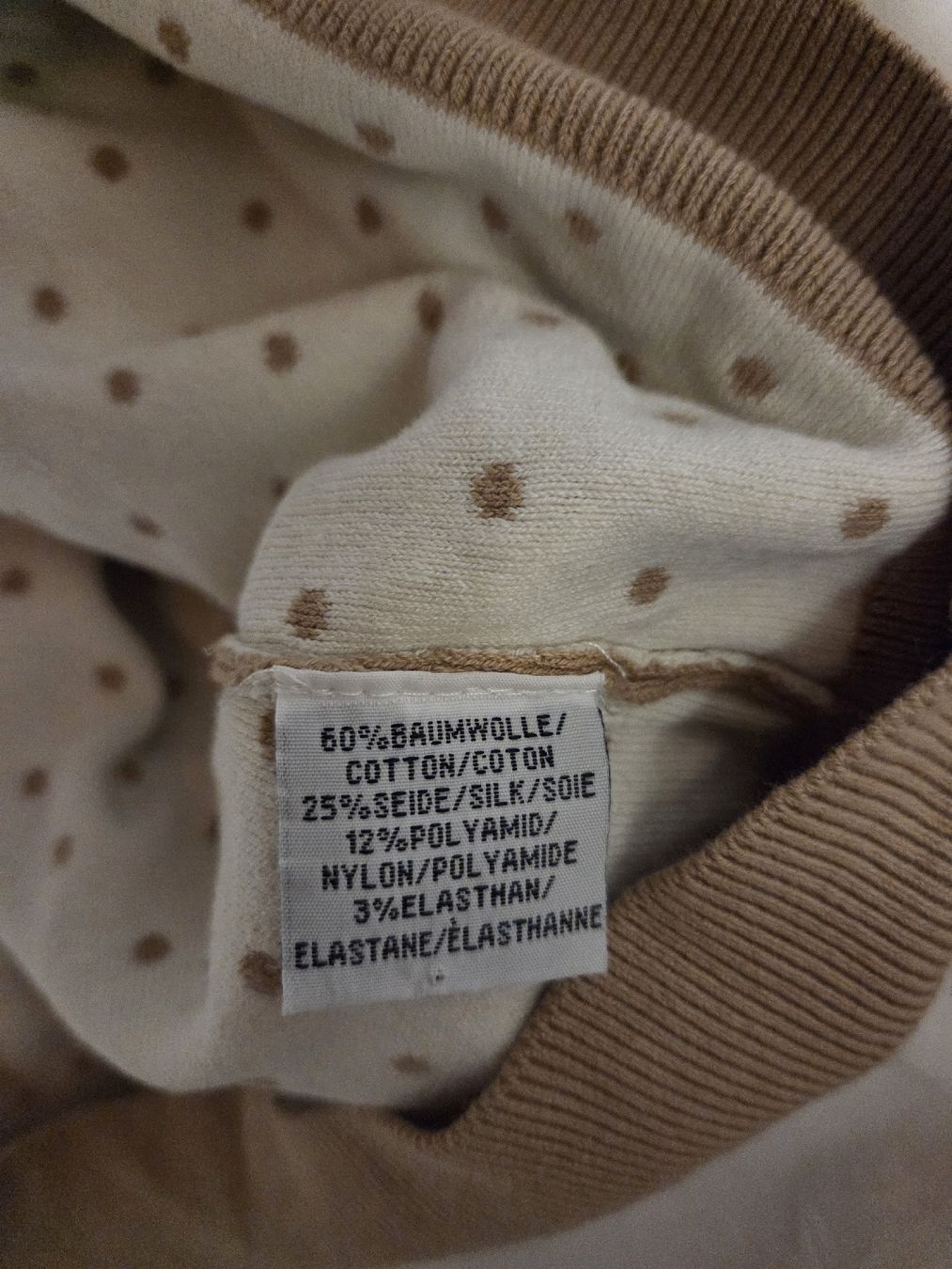Peter Hahn Giacche: Peter Hahn Strickjacke, beige mit Punktmuster, Gr. 40 – Nuovo (secondo la descrizione) da Busswil BE venduto da Angy1974 4