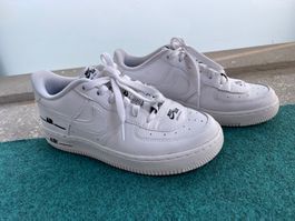 Nike Air Force 1 Mid, Swoosh, Grösse 37.5, Weiss, Top