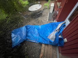 Regenblache Abdeckung
