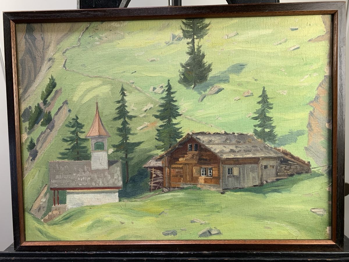 Dipinti: Landschaftsgemälde 1927 – Usato da Wolfhalden venduto da SecondAntique