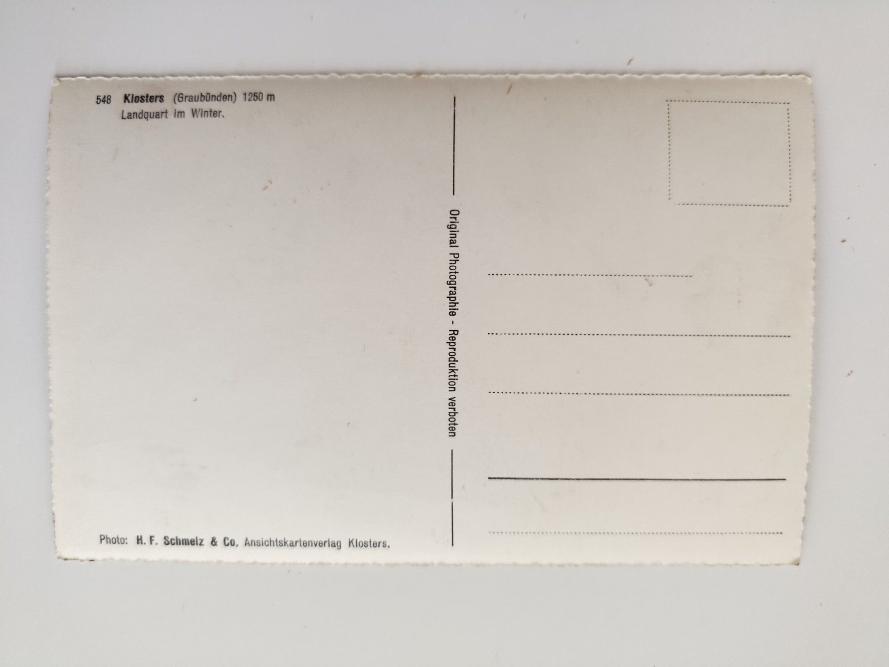 Cartoline postali: Kloster, Landquart im Winter, ungelaufen – Usato da Ohmstal venduto da Lebensfreude05 1