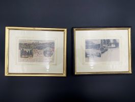 Antike Postkarten, Schweiz, Sattel, Schwyz, 2 Stk.1903