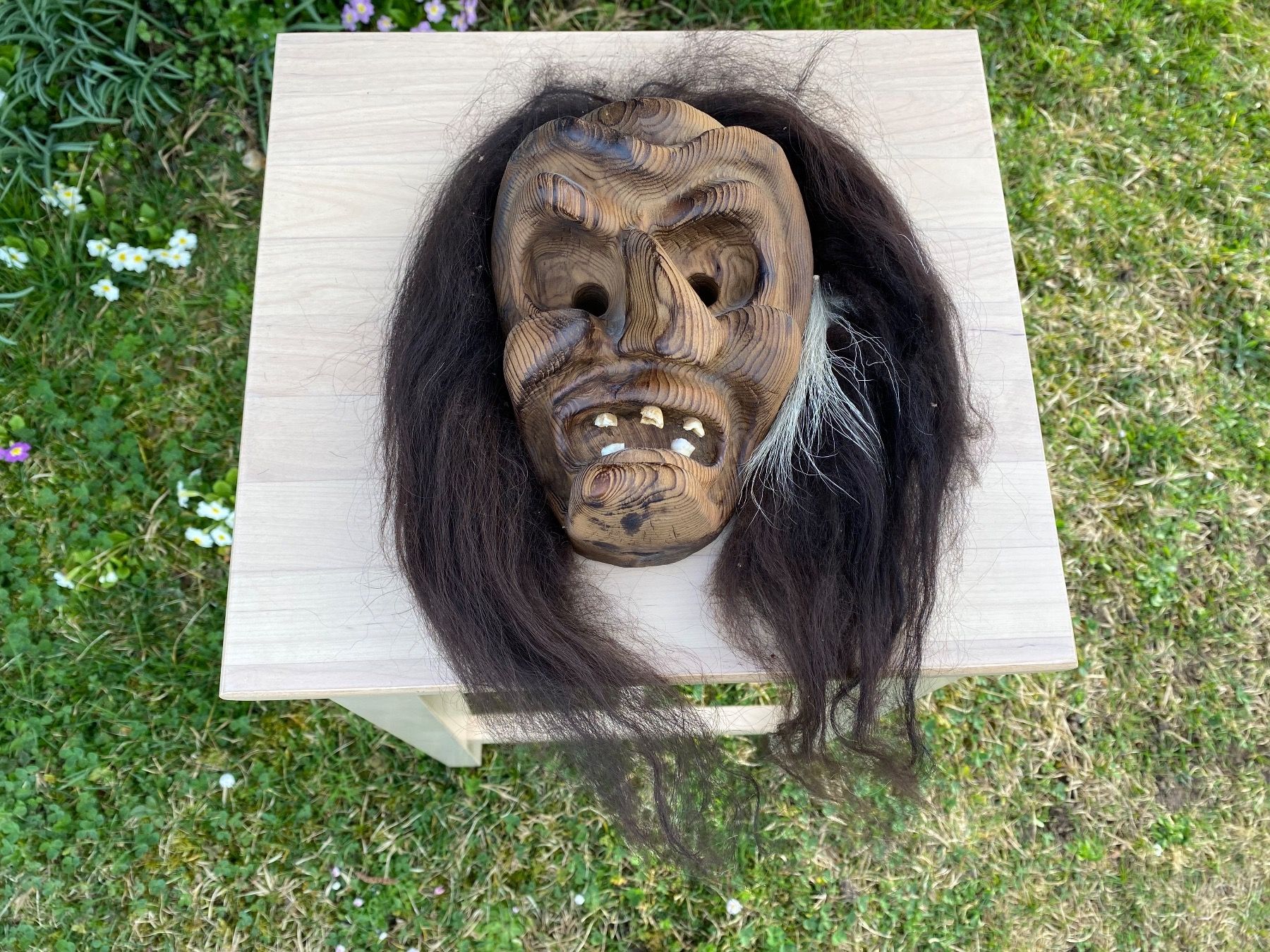 Sonstige Antiquitäten & Kunst: sehr schöne Walliser / Lötschentaler Holzmaske – Gebraucht aus Feldbach von Fea1