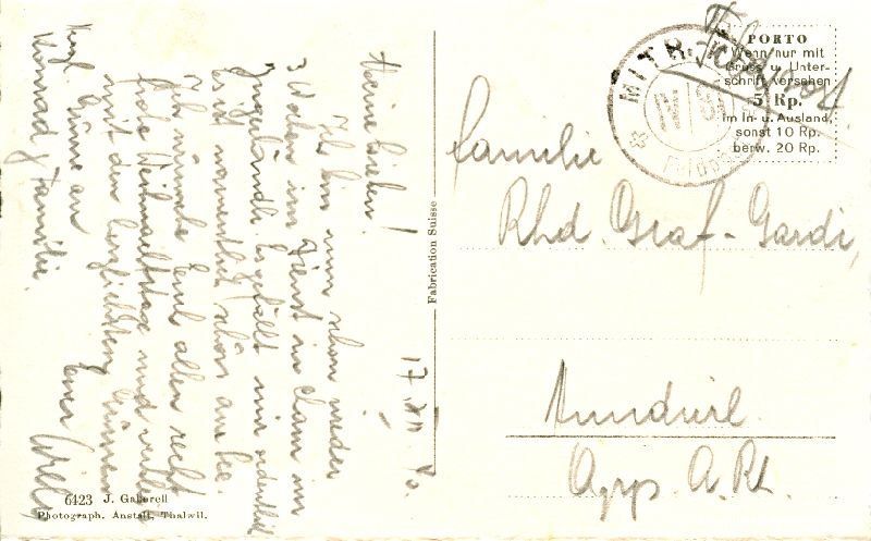 Cartoline postali: Zugersee - Abendstimmung 1940 Feldpost – Usato da Emmenbrücke venduto da teestube 1