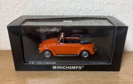 VW Käfer 1302 Cabriolet Minichamps 1/43 Leucht Orange
