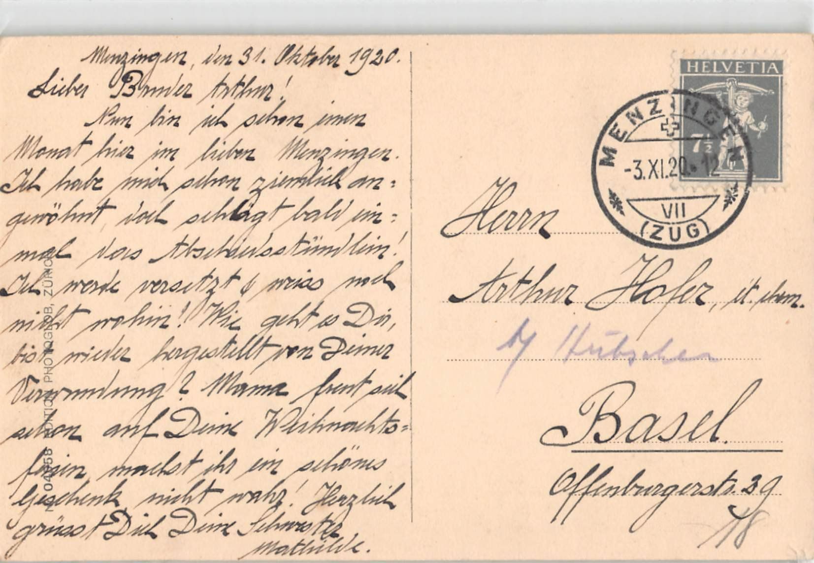 Cartoline postali: 4x Gruss aus ZUG - alte schöne Postkarten – Usato da Lufingen venduto da TopAnsichtskarten 1