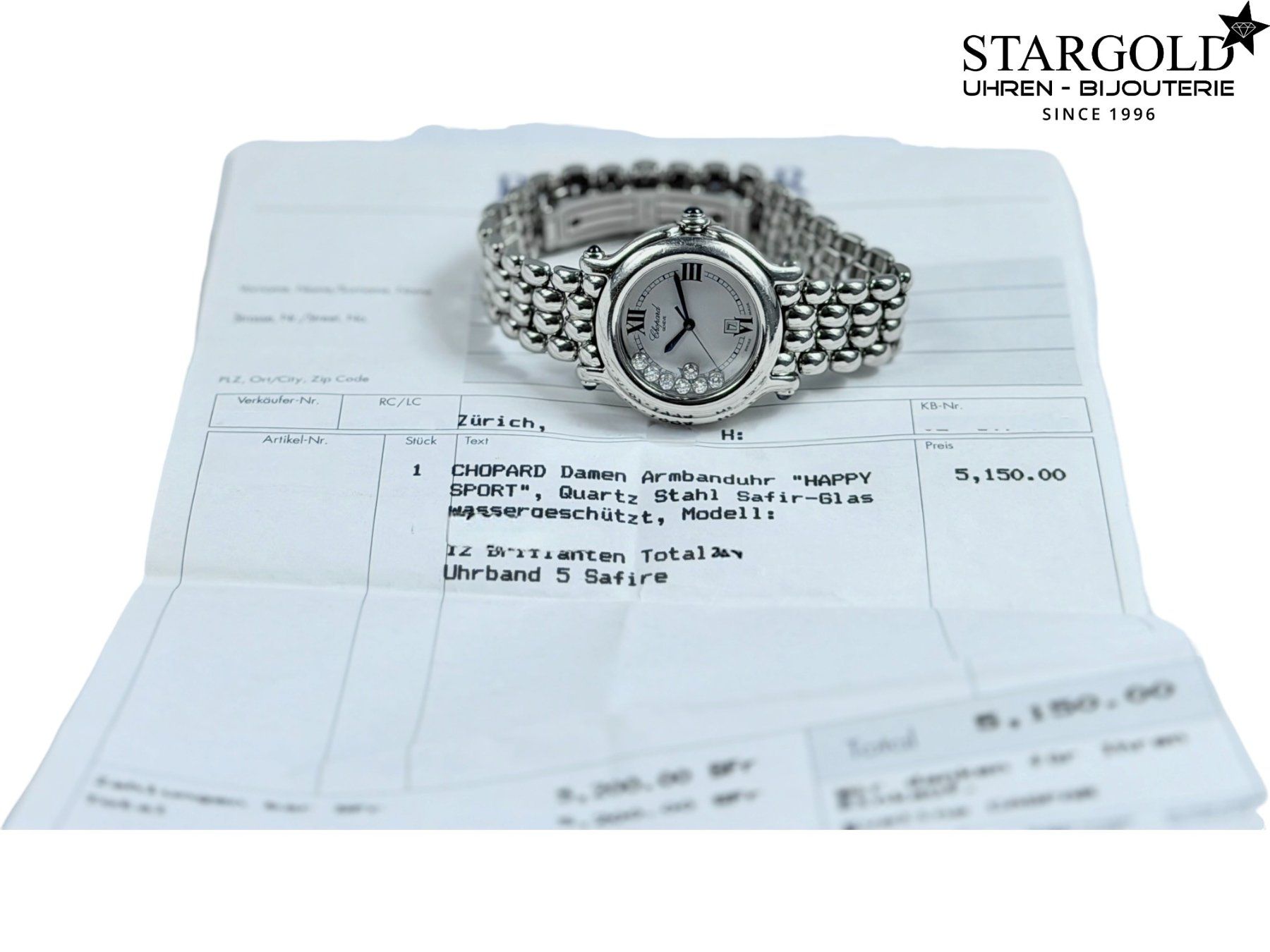 Chopard Orologi: Chopard Happy Sport - 27/8236-23 – Usato da Zürich venduto da Stargold-Uhren 1