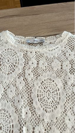 Pull MNG blanc cassé taille M