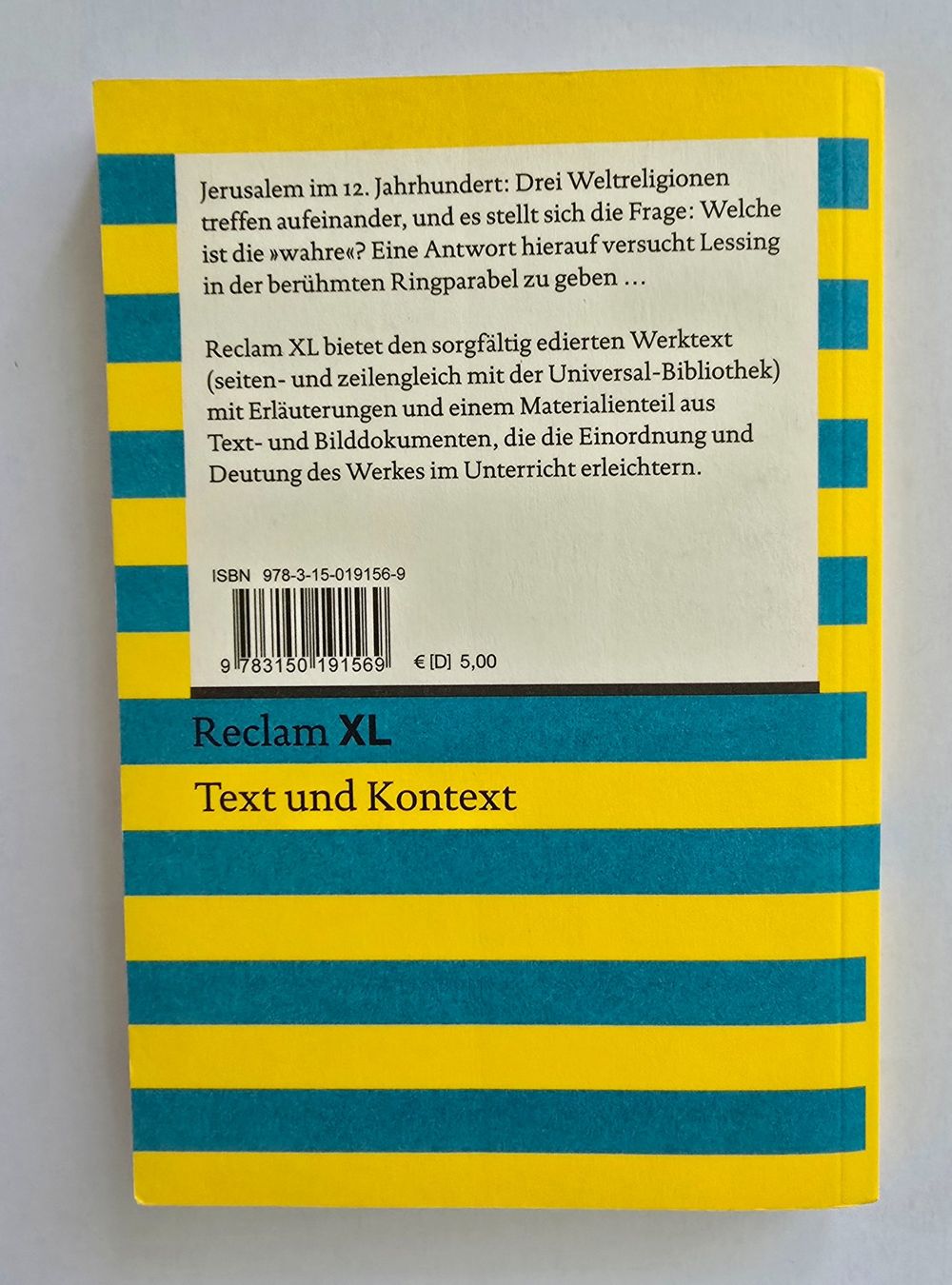 Bücher: Nathan der Weise, G. E. Lessing – Gebraucht aus Zürich von pfo_tjp8 1