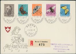1950 - Pro Juventute - Ersttagsbrief FDC ET - dt · fr · it