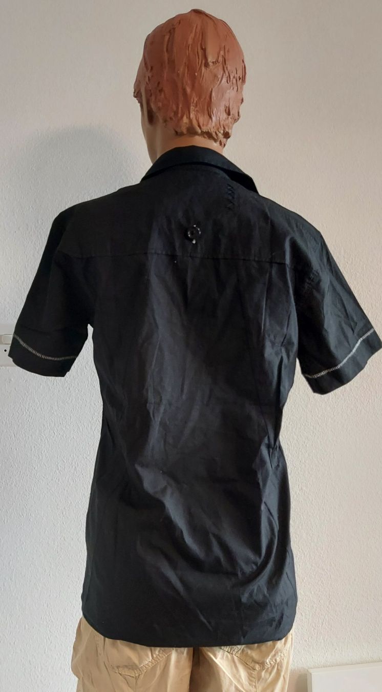 Camicette: Freesoul Hemd kurzarm S schwarz mit Karo Kragen – Nuovo e nell'imballaggio originale da Basel venduto da Mazzo84 1
