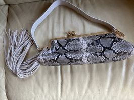 Neu u ungebrauchte Tasche/ Pochette Schlangendruck