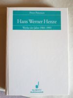 Hans Werner Henze - Werke der Jahre 1984-1993 von 1995