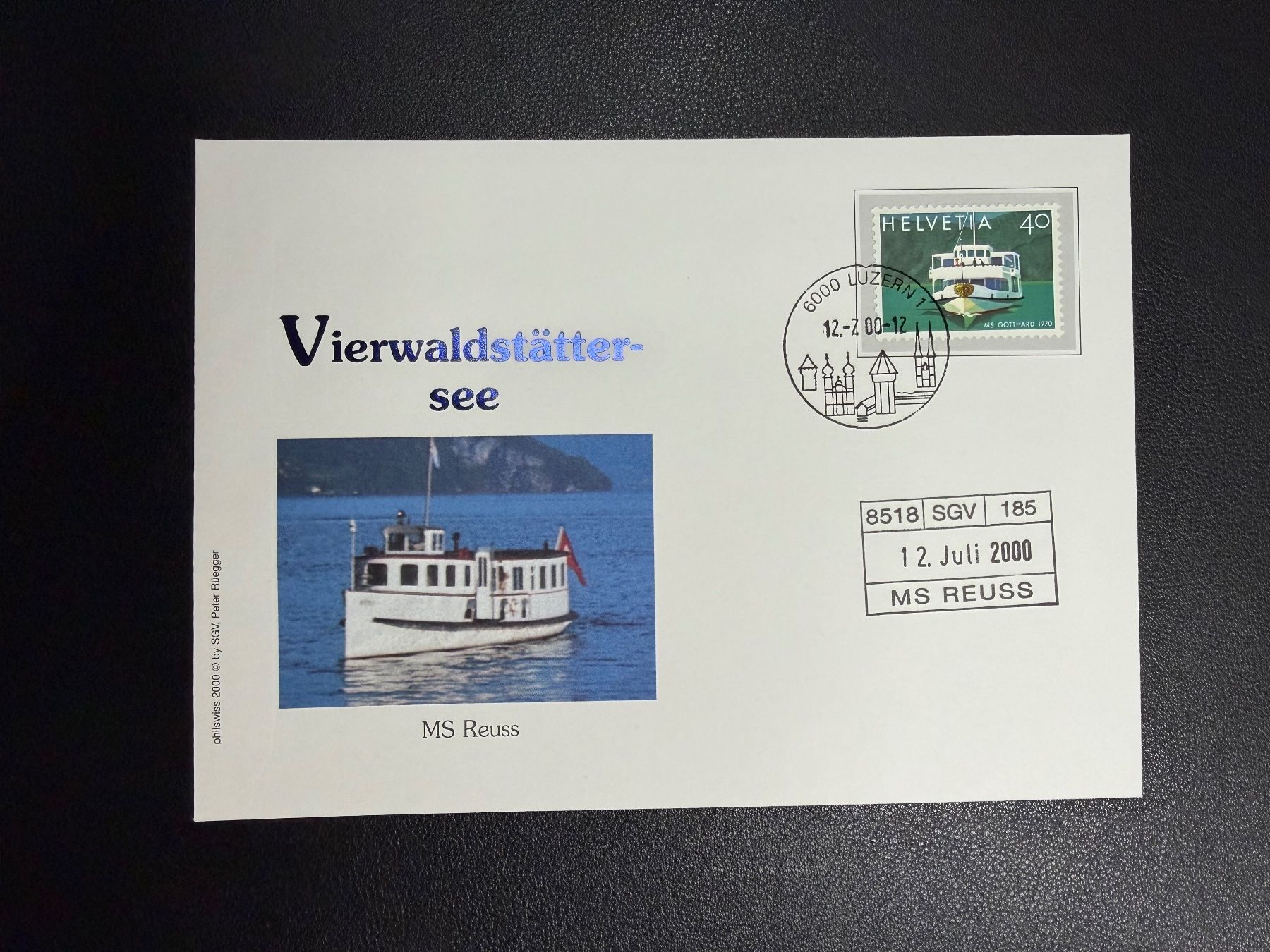 Tutti i francobolli: Schweizer Schiffspost Vierwaldstättersee MS Reuss 2000 – Usato da oberrüti venduto da jeanmei