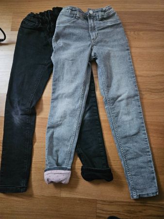 2 x gefütterte Jeans 134