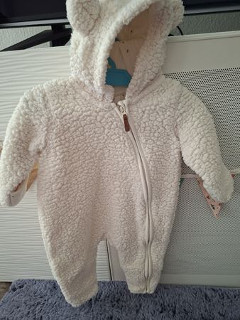 Baby Strampler Teddy Plüsch Gr. 62 