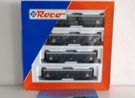 Roco H0: 4 Lazarettwagen Rotes Kreuz, Centoporte, FS,  rar
