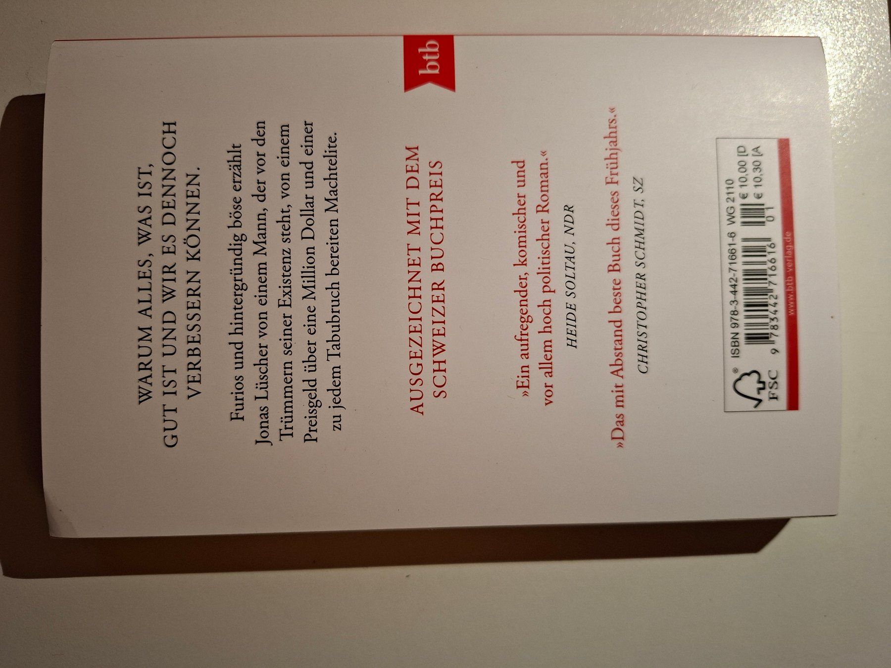 Libri: Jonas Lüscher - Kraft, Schweizer Buchpreis! – Usato da Dietikon venduto da Buchantiqdietikon 1