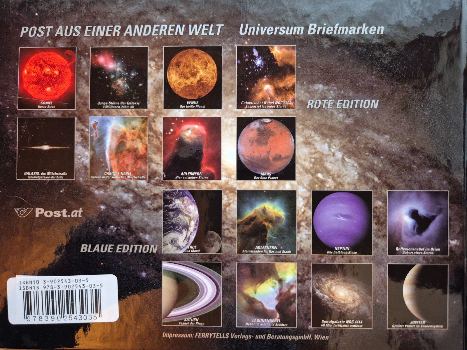 Tutti i francobolli: Briefmarkenbuch "aus anderer Welt", Marke mit Meteoritstaub – Nuovo (secondo la descrizione) da Wolfhausen venduto da etzel67 5