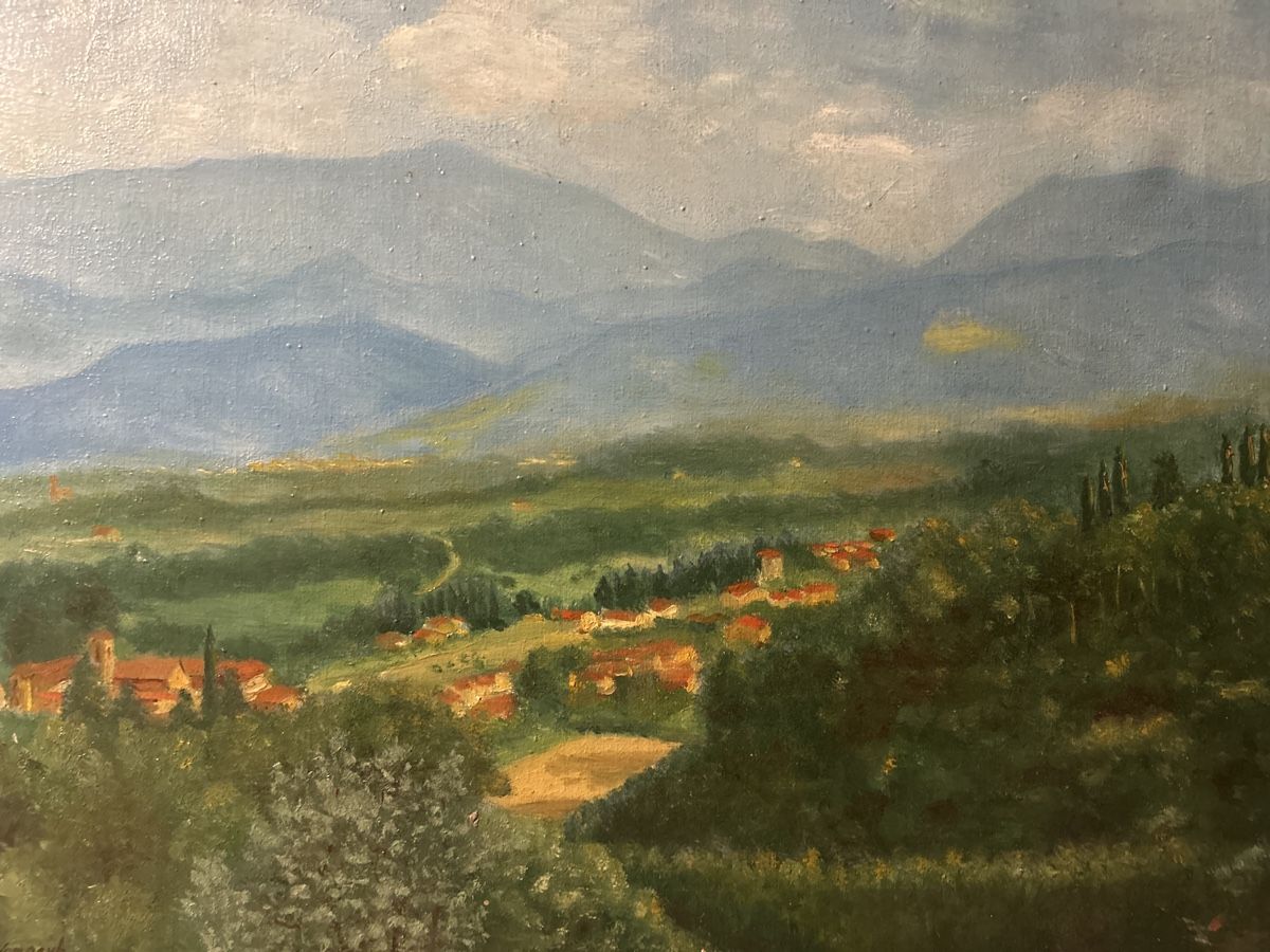 Gemälde: Original Gemälde "Veduta in luce dal monte", signiert – Gebraucht aus Glarus von KunstWerkEr-LS87 3