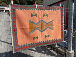 Qasqai Kilim 146x108cm Kelim Teppich - Neu und sauber