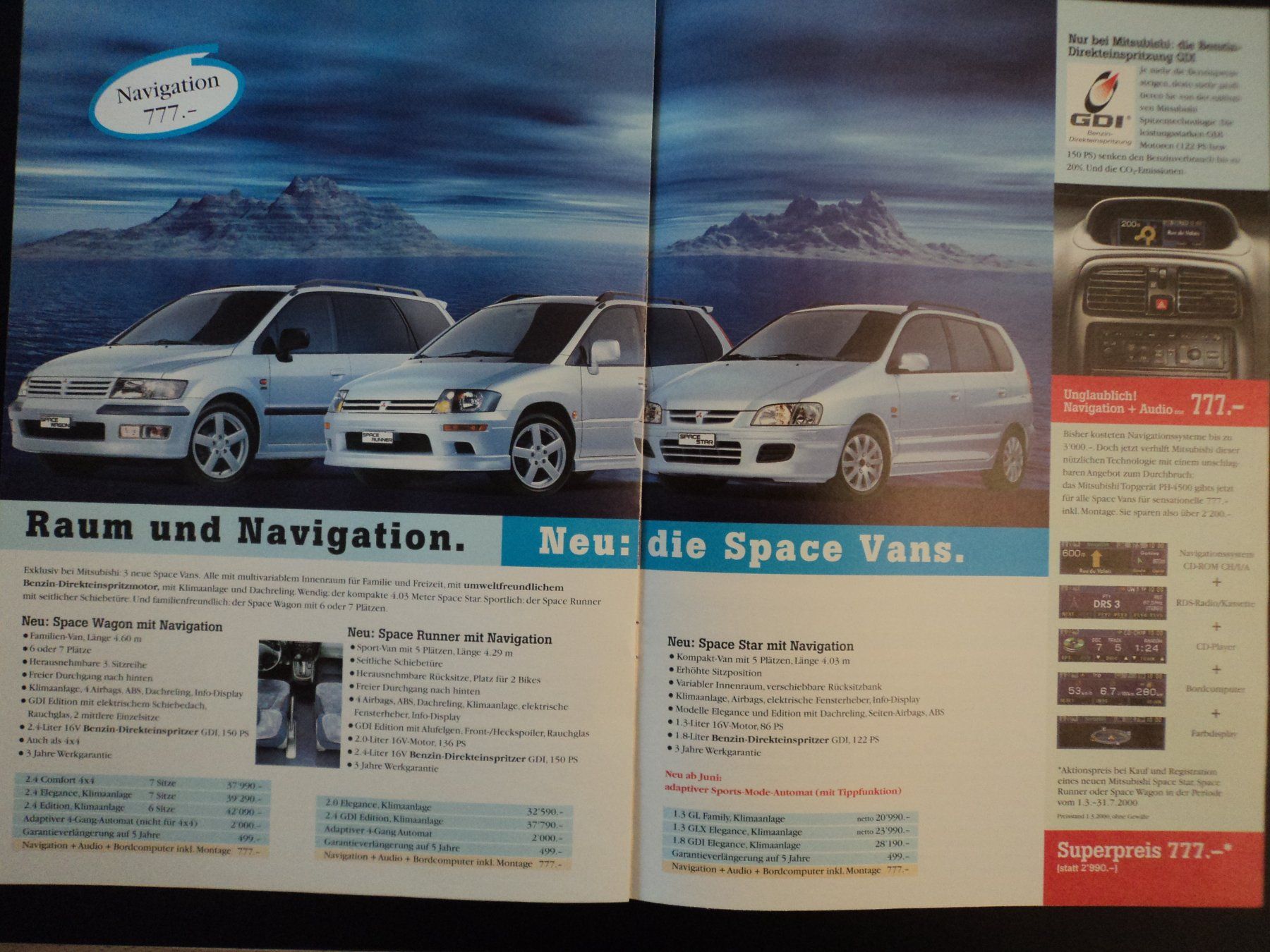 Mitsubishi Documenti: Prospekt Mitsubishi News 2000 mit Lancer Evolution , Pajero – Usato da Schwarzenburg venduto da modelCARama 6