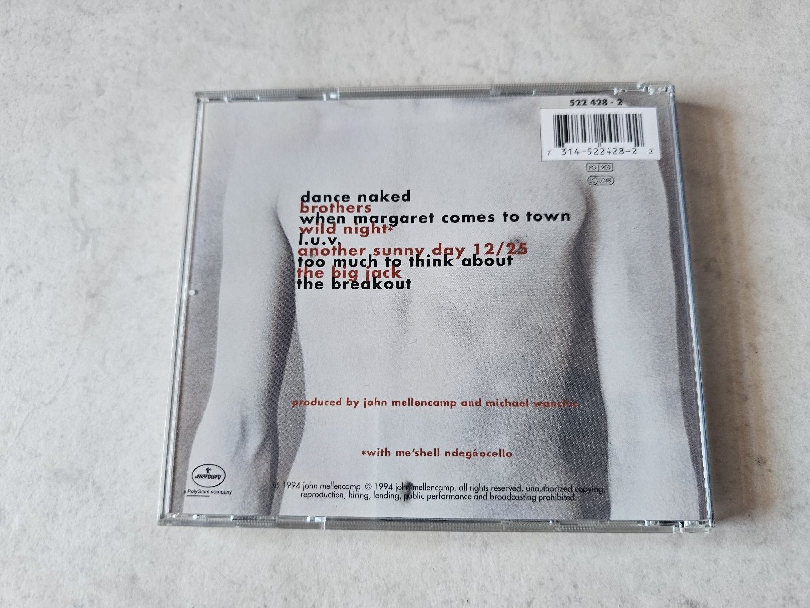 CD: John Mellencamp  -  Dance Naked – Usato da Schneisingen venduto da backstore24 1