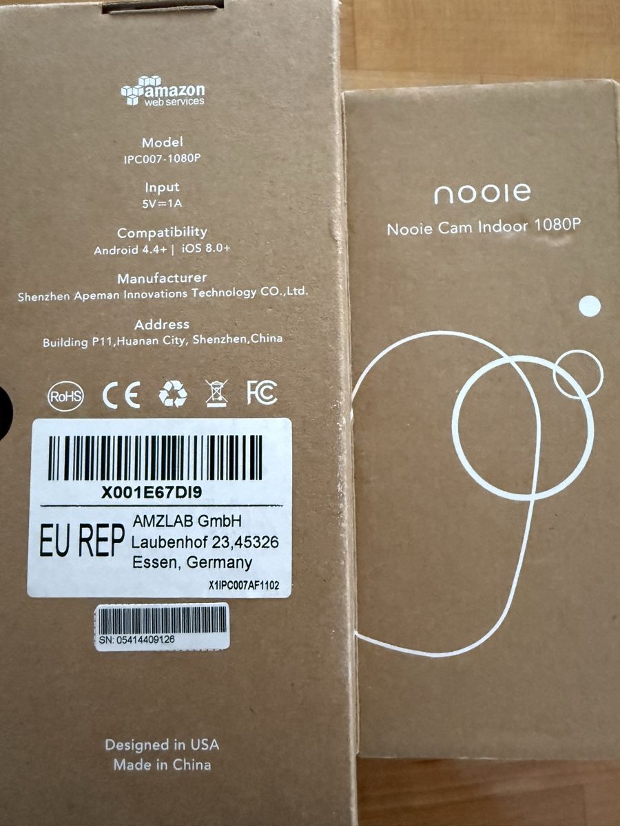 Babyphones: Nooie Cam Indoor 108P – Neuf (Voir description) à Gattikon par Anita-E 1
