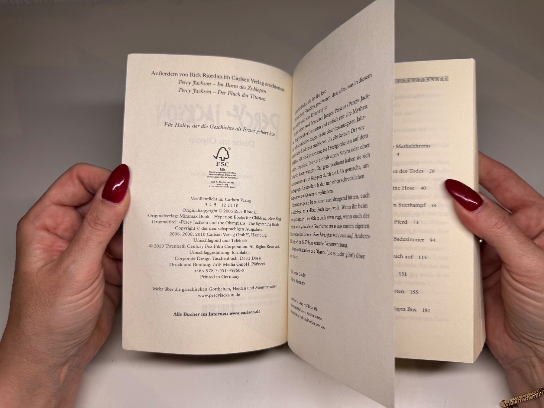 Libri: BUCH: Percy Jackson, Diebe im Olymp – Usato da Grosswangen venduto da Kleine.Knoepfe 4