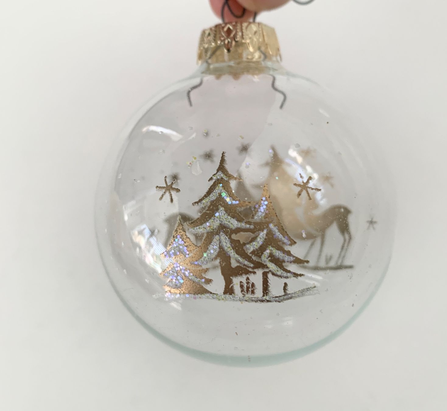 Alle Dekorationen: Weihnachtskugel handbemalt Glas transparent Baumschmuck – Neu (gemäss Beschreibung) aus Auenstein von mar_8mxd 4