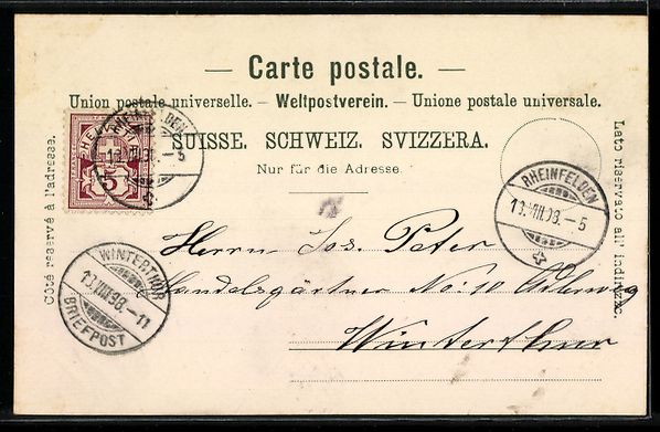Cartoline postali: AK Rheinfelden, Comthurei-Kirche – Usato da Berlin venduto da bartko-reher 1